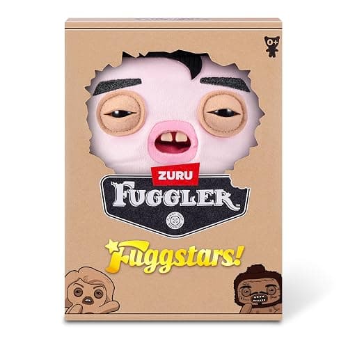 Fuggler Fugg Stars 9-Inch Plush Toy (Greazee) by ZURU – Funny Ugly Monster Stuffed Animal with Human-Like Teeth, Collectible Plush for Kids, Tweens, Teens, Adults & Plush Fans thumbnail 4