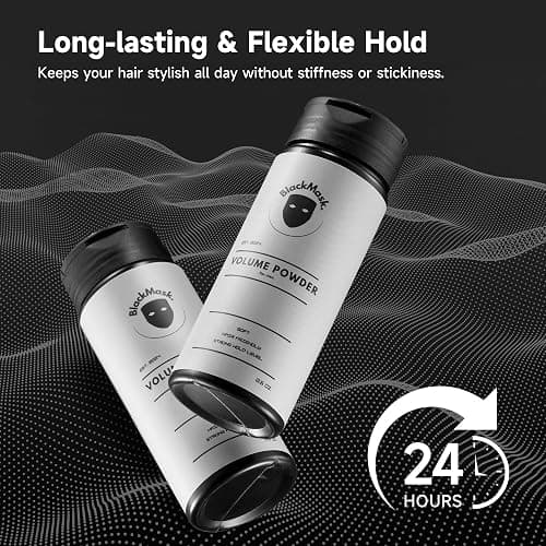 BlackMask Texture Powder for Men, Easy to Apply - Instantly Adds Texture & Volume, All-Natural Ingredients, Strong Hold, Hair Powder for Men - 0.5 Ounce (Pack of 1) thumbnail 6
