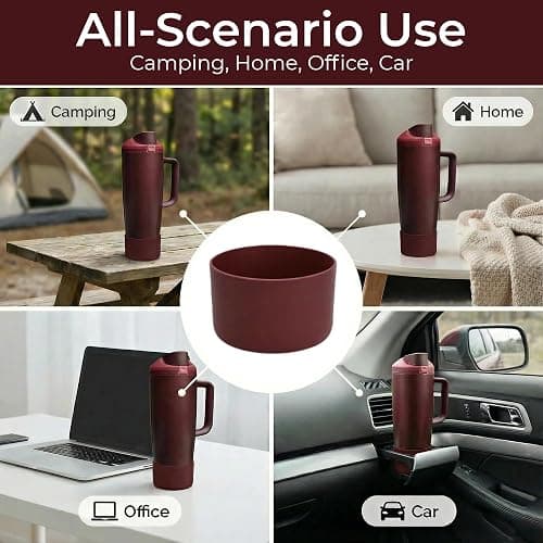 Black Cherry Charm & 2PCS Silicone Boot for Owala 20/24/30/32/40 oz, Perfect Water Bottles Accessories Set Pendant for Owala thumbnail 6
