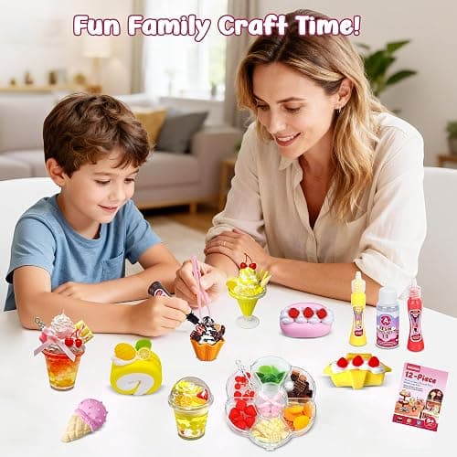 12-Piece Miniature Food Toy Making Set - DIY Tiny Play Food for Kids 5+ | Non-Edible, Pretend Kitchen Play for Little Chefs | Birthday Gifts and Party Favors to Spark Creativity and Imagination thumbnail 2