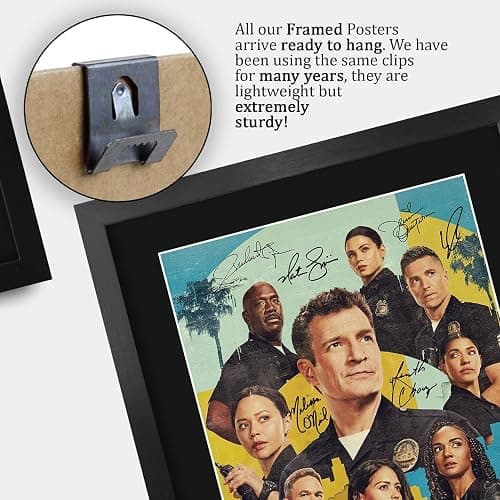 HWC Trading The Rookie (2018) Nathan Fillion Gifts Printed Signed Autograph Poster for TV Memorabilia Fans - 16" x 12" Framed thumbnail 5