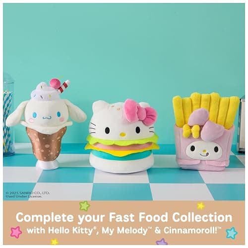 GUND Sanrio Official Hello Kitty and Friends Cinnamoroll Root Beer Float Plush, Collectible Plush Toy, Stuffed Animal for Ages 1 and Up, Pink, 8” thumbnail 8