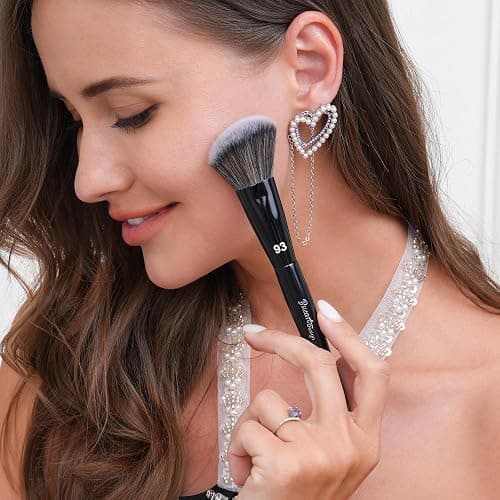 Bueart Design 32Pcs PRO Grade Makeup Brushes Set with Super large Holder, Premium Ultra-soft Synthetic Foundation Contour Powder Blush Concealer Eyeshadow Classic Black Make up Brush thumbnail 8