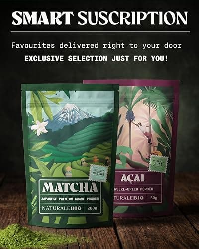 NaturaleBio Japanese Organic Matcha Green Tea Powder - Premium Grade-100g. Produced in Japan, Uji, Kyoto. Use for Drinking, Cooking, Baking, Smoothie Making and with Milk. Vegan & Vegetarian Friendly thumbnail 7