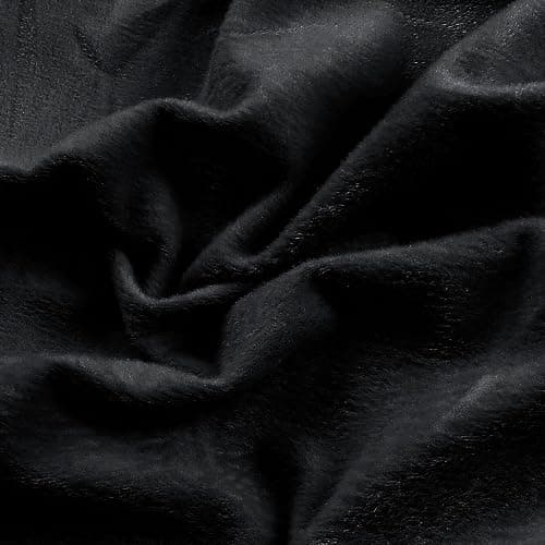 Entisn Minky Fabric by The Yard, 2 Yards x 60 Inch Wide Pre-Cut Minky Fleece Fabric Black Cuddle Minky Fabric, Soft Plush Fabric Solid Minky for Blanket, Pillow Cover, Scarf, Sewing - Image 1