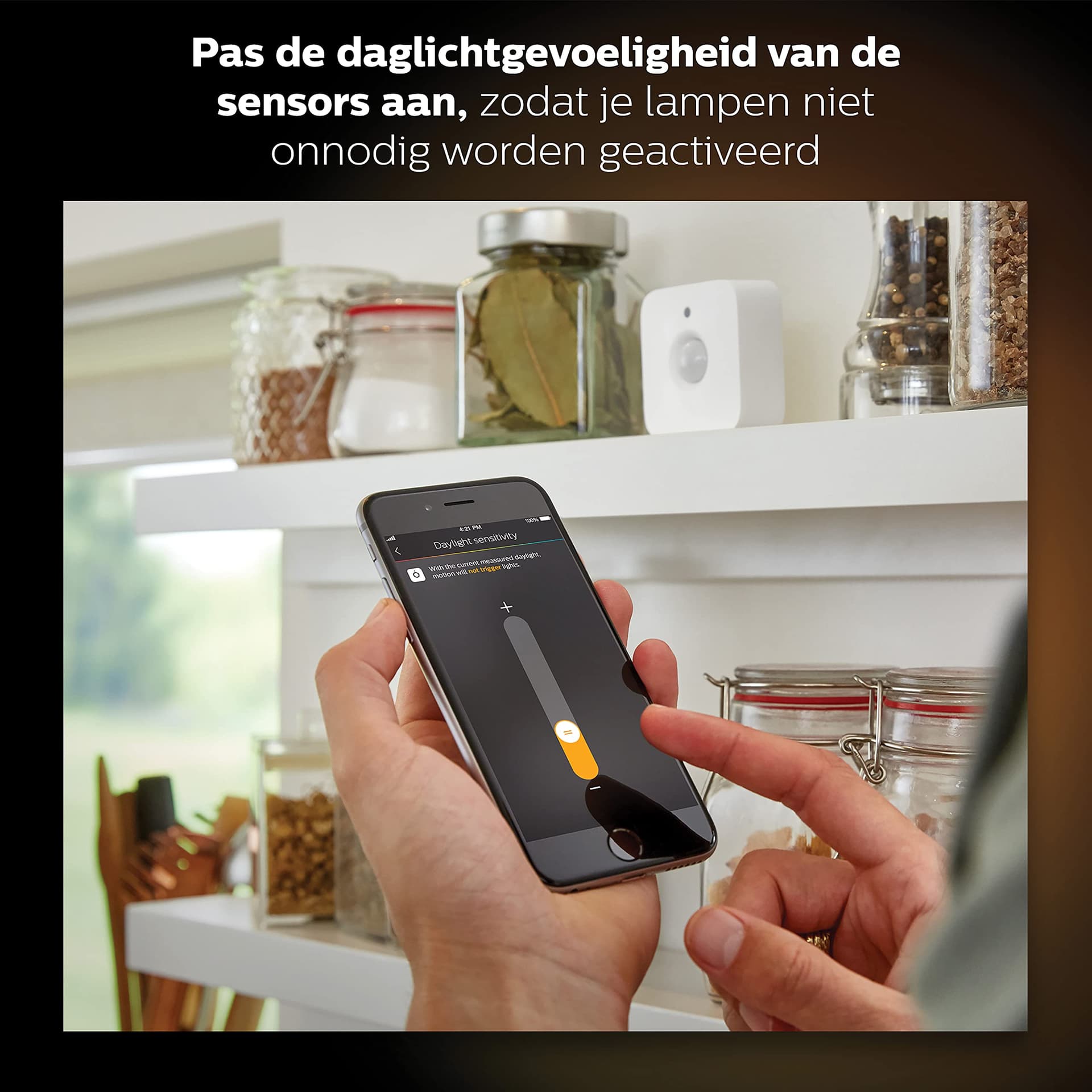 Philips Hue Bewegingssensor - Activeer Je Hue Lampen Bij Beweging - met Ingebouwde Lichtsensor - Overal Eenvoudig te Bevestigen - Verbind met Bridge thumbnail 6