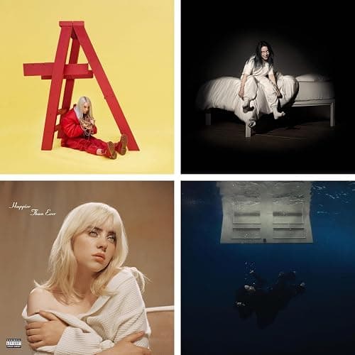 Billie Eilish 4 Album Collection: Don't Smile at Me - When We All Fall Asleep, WHERE Do We Go? - Happier than Ever - Hit Me Hard And Soft - 4 Pack Record Set - Image 1