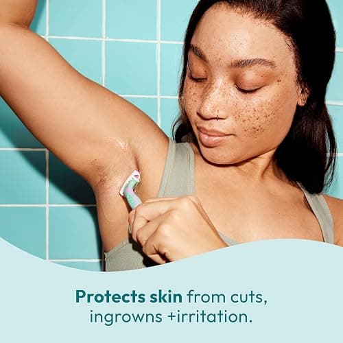 Skintimate 2-in-1 Shave Oil & Moisturizer, Fragrance Free, 7.3oz | Shaving Oil, After Shave for Women Bikini Area Moisturizer with Vitamin E and Aloe, Shaving Cream Alternative, 7.3 fl oz thumbnail 6