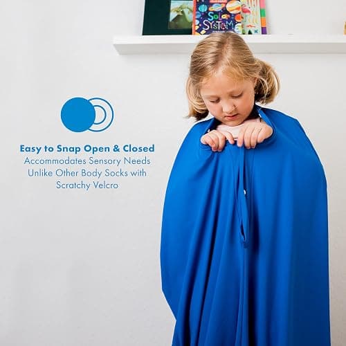 Harkla Body Sock - Sensory Socks for Kids - Stretchable Sensory Sack to Help Kids Relax and Focus - Easy to Wash Breathable - Large 56" x 28" thumbnail 7