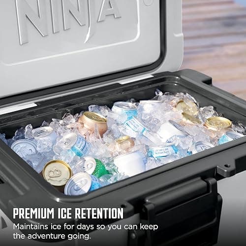 Ninja FrostVault 45QT Cooler with Wheels | Insulated with Temp Dry Storage Drawer | Keeps Ice Cold for Days | for The Beach, Camping, Picnics & More | Daffodil Daze | FB245YL thumbnail 5