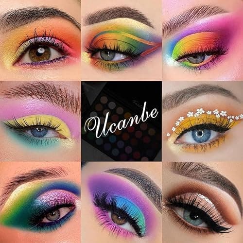 UCANBE Highly Pigmented Eye Makeup Palette, Matte Shimmer Metallic Eyeshadow Pallet Long Lasting Blendable Natural Colors Make Up Eye Shadows Cosmetics Gift Kit thumbnail 5