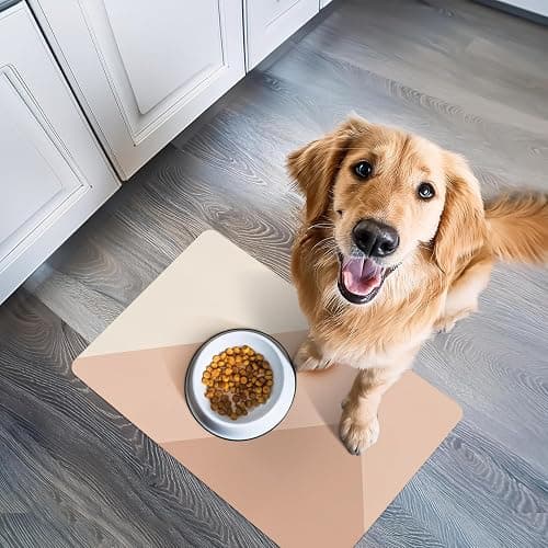 NALALAS Dog Mat for Food and Water, Cat Feeding Mat | Waterproof Dog Bowl Mat | Non-Slip Pet Food Mat for Floors | Pet Mats for Food and Water | Easy to Clean thumbnail 6