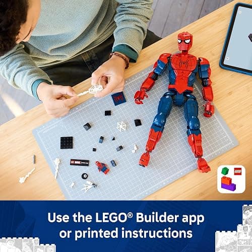 LEGO Marvel Spider-Man Hero Figure - Super Hero Building Toy for Boys & Girls, Ages 12+ - Posable Kids Bedroom, Bookshelf or Desk Decor - Gift for Birthdays - 76346 thumbnail 6