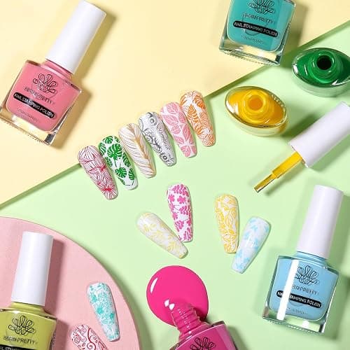Born Pretty Nail Art Stamping Polish Halloween Nail Polish Set Manicure Print Nails Polish for Stamping Plates 24 Colors Bulk Nail Polish Set Gift Collection thumbnail 6
