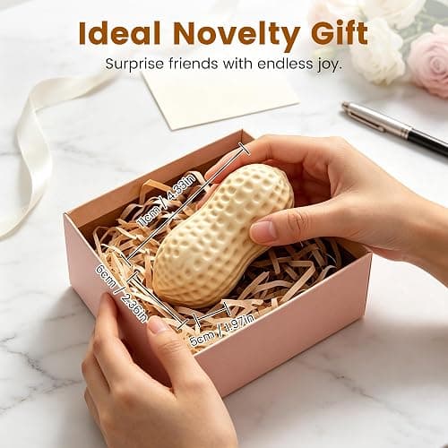 Peanut Squishies, 2026 New Peanut Stress Balls Fidget Toys for Adults, Soft Slow Rising Fidget Squeeze, Stress Relief Sensory Fidget Toy for Adults Office Desk (1 pcs) thumbnail 3