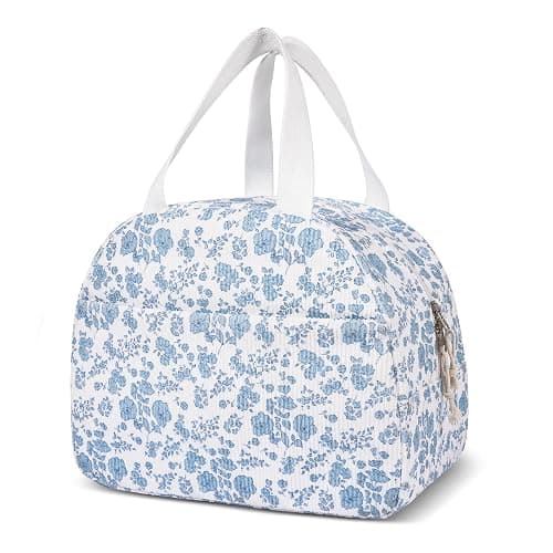 Lunch Box for Women,Cute Lunch Tote Bag,Reusable Insulated Lunch Box,Large Capacity Cooler Bag with Compartments for Work, Picnics or Travelling - Image 1