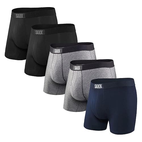 SAXX Underwear Co. Men's Underwear with Pouch Support Ultra Boxer Brief Fly, 5 or 7 Pack - Image 1
