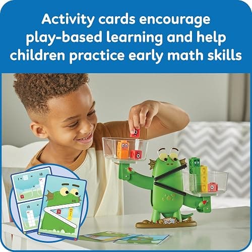 hand2mind Numberblocks Blockzee Balance Activity Set, ﻿61 MathLink Cubes, Balance Scale, Educational Math Manipulatives, Numbers for Toddlers, Preschool Learning Activities, Birthday Gifts for Kids thumbnail 4