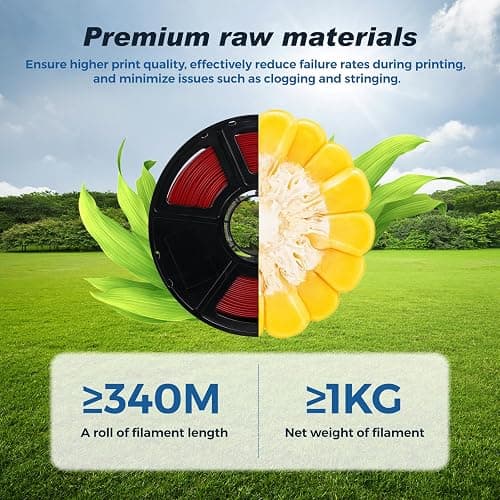 FLASHFORGE Rapid PLA Filament 1.75mm Ruby Red, 500mm/s High Speed Printing, 3D Printer Filament 1kg Spool, Dimensional Accuracy +/- 0.02mm, Enjoy Exceptional Print Quality thumbnail 6