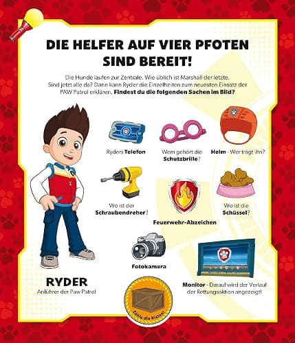 PAW Patrol Mein Taschenlampenbuch: Mit Folienseiten und wiederverstaubarer Taschenlampe. Für Kinder ab 4 Jahren thumbnail 3