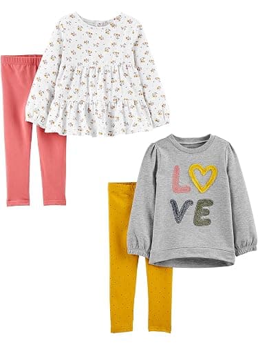 Simple Joys by Carter's girls 4-piece Playwear Set - Image 1