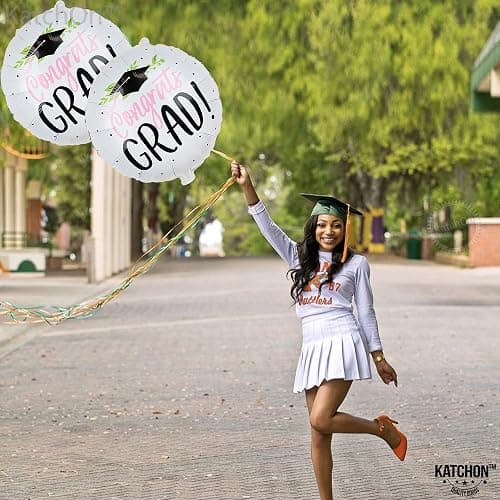 Graduation Decorations 2026 | Big Congrats Grad Balloons - 18 Inch | Congratulations Balloons for 2026 Graduation Decorations | Graduation Party Decorations 2026, KatchOn thumbnail 6