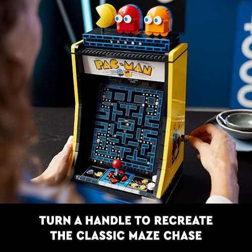 LEGO Icons PAC-Man Arcade Building Sets for Adults - Collectible Office, Book Shelf, or Bedroom Decor - Gifts for Christmas, Men & Women - W/Moving Handle to Recreate Game - 10323 thumbnail 2