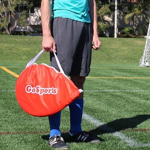 GoSports Portable Pop-Up Soccer Goals for Backyard - Kids & Adults - Set of Two Nets with Agility Training Cones and Carrying Case thumbnail 3