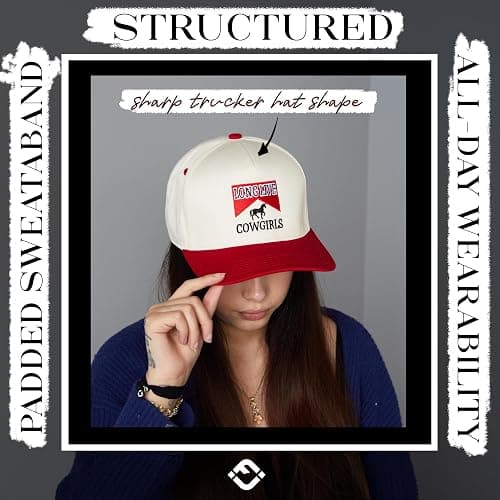 Funky Junque Vintage Canvas Snapback Hat - Adjustable 2 Tone Cap for Men Women - Put It On My, Cowboy, Girl Dad, Funny thumbnail 5