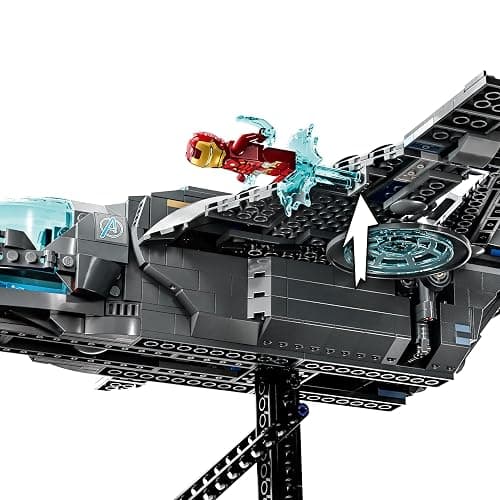 LEGO Marvel The Avengers Quinjet 76248, Spaceship Building Toy Set with Thor, Iron Man, Black Widow, Loki and Captain America Minifigures, Infinity Saga thumbnail 4