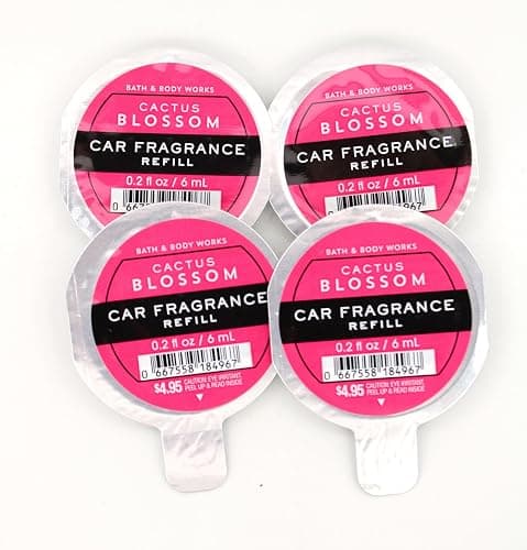Cactus Blossom, Bath and Body, Car Fragrance Refill, 0.2 fl oz each, 4 pack - Image 1