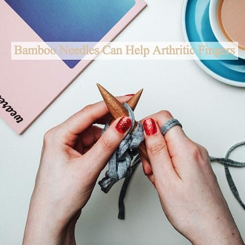 Coopay Big Knitting Needle 20mm, Huge Bamboo Knitting Needle for Chunky Wool and Larger Knitting Project, Wooden Jumbo Straight Knitting Pins for Arthritic Fingers, Lightweight Solid Wood, 35cm Long thumbnail 3