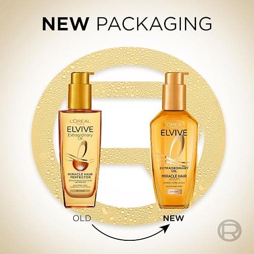 L'Oréal Paris Elvive Extraordinary Oil Miracle Hair Serum, Intense Nourishment, Up to 6x more Shine, up to 230° heat protection, suitable for all hair types, 100ml thumbnail 2