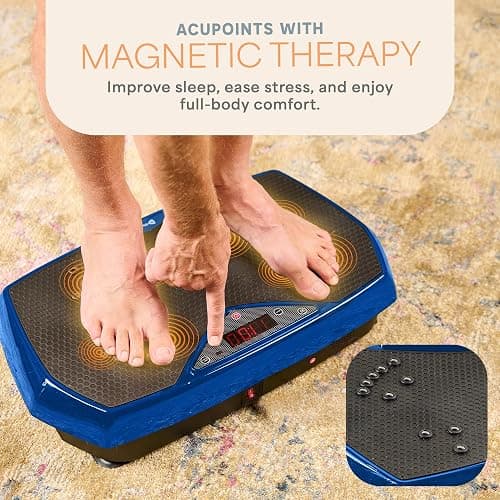 Lifepro Vibration Plate Exercise Machine with Magnetic Acupoints - Full Body Vibration Platform for Beginners and Recovery - Ideal Lymphatic Drainage Massager for Muscle Toning and Overall Fitness thumbnail 9