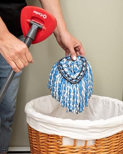 O-Cedar RinseClean Spin Mop & Bucket System + 1 Extra Mop Head | Clean with Clean Water | Removes 99% of Bacteria thumbnail 13