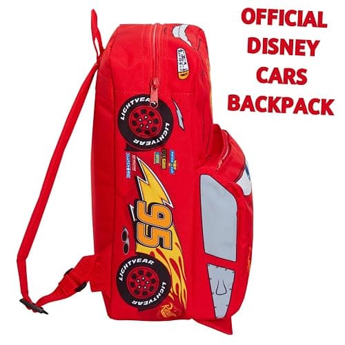 Disney Cars 3D Backpack Kids Lightning McQueen School Nursery Lunch Bag Rucksack, Red 95, One Size thumbnail 3