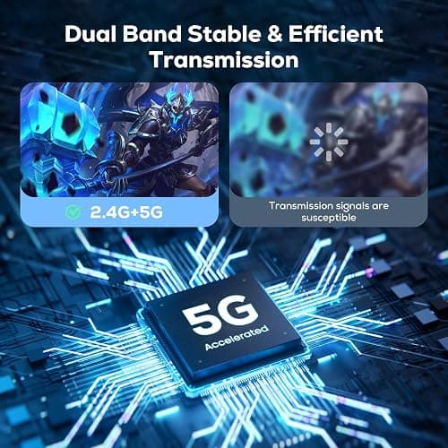 4K Wireless HDMI Transmitter and Receiver Kit, vioreay Point-to-Point Pre-Paired No WiFi, 200m(50m Through Walls) 2160p/1080p @30Hz, Plug & Play Extender for PC/PS5/TV/Projector thumbnail 6