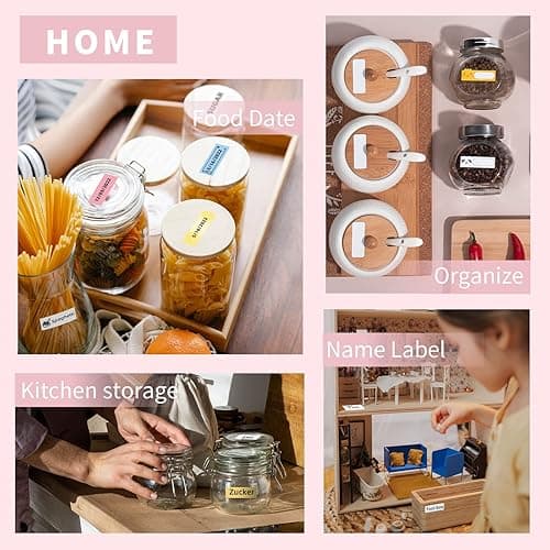 Phomemo Label Maker Machine, D30 Portable Handheld Bluetooth Mini Label Printer, Multiple Templates Smartphone Thermal Small Label Maker for Kids School Items, Classroom Teacher Supplies, Easy to Use - Pink - 1 Printer + 1 Roll Paper thumbnail 8