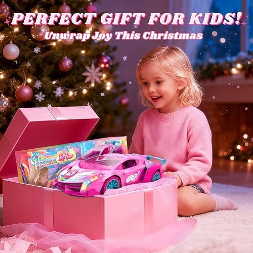 Unicorn RC Car for Girls, Rainbow Glow & Drift Wing Remote Control Car,2.4GHz RC Cars 1:18 Scale,Kids Toys Age 3 4 5 6 7 8 9 10 11 12,Girls Birthday Gifts,Christmas Basket Stuffers for Kids Age 3-12 thumbnail 7