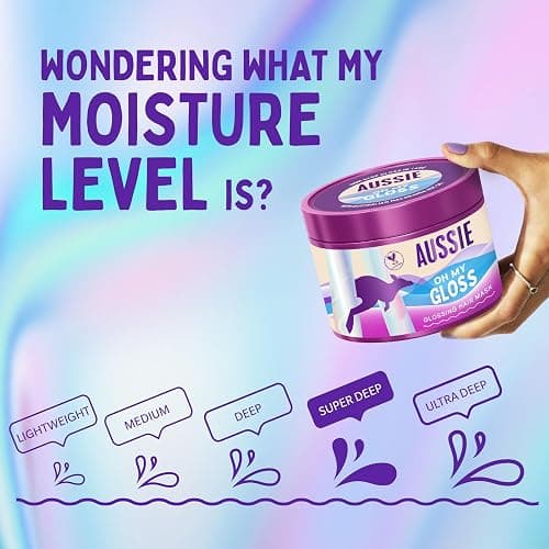 Aussie Oh My Gloss Glossing Hair Mask 500ml, Moisturises and Deeply Nourishes Dry and Dull Hair, Restores Your Natural Gloss, Infused with Australian Macadamia Nut Oil, Vegan and Cruelty-Free thumbnail 6