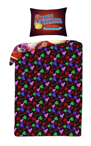 Halantex Five Nights at Freddy’s Single Duvet Cover Set – Reversible FNAF Bedding (Official) – Kids & Teens Gamer Bed Set with Pillowcase – Ultra-Soft Microfibre – Security Breach Design thumbnail 2