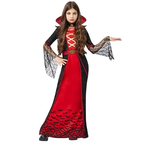 Spooktacular Creations Royal Vampire Costume for Girls, Deluxe Set Halloween Gothic Victorian Vampiress Queen Costume thumbnail 3