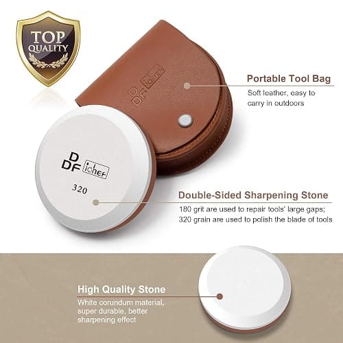 DDF IohEF Axe/Hatchet Sharpening Stone 180/320 Grit, Professional Whetstone & Tool Sharpener, Axe Sharpener with Portable Bag thumbnail 3