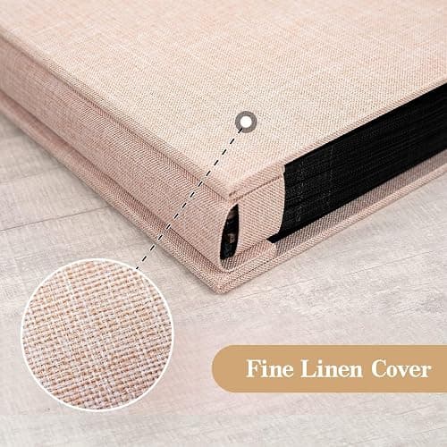 Finksy Linen Hardcover Photo Album 4x6 600 Photos Large Capacity for Family Wedding Anniversary Baby Vacation thumbnail 6
