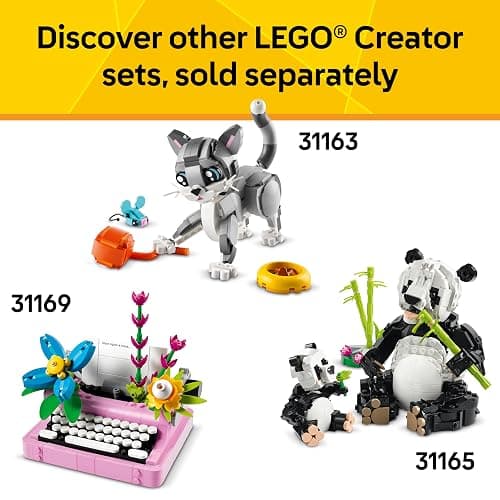 LEGO Creator 3 in 1 Cute Bunny Toy - Building Toy Set with 3 Build Options, Bunny, Seal, or Llama - Animal Figures for Kids, Girls and Boys, Ages 8+ - Gift Idea for Birthdays - 31162 thumbnail 7