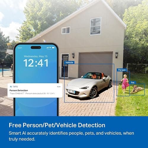 Tapo MagCam 4K Solar, 4K Ultra HD Outdoor Wireless Battery Camera w/Solar Panel – 24/7 Capture, Free Person/Vehicle Detection, Starlight Color Night Vision, Works w/Alexa & Google Assistant thumbnail 8