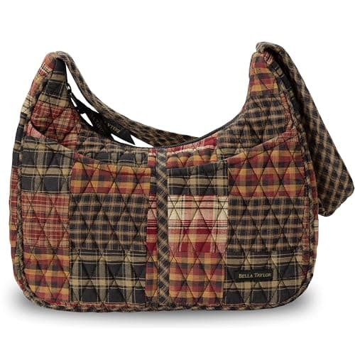 Bella Taylor Blakely - Hobo Shoulder Bag for Women - Lightweight Quilted Fabric Purse with Pockets - Image 1