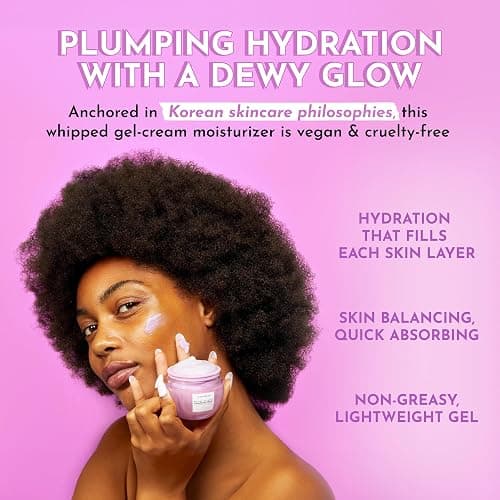 Glow Recipe Plum Plump Hyaluronic Acid Face Cream - Hydrating, Firming & Plumping Facial Moisturizer for Women & Men - Korean Skin Care with Polyglutamic Peptides to Reduce Dry Skin Wrinkles (50ml) thumbnail 2
