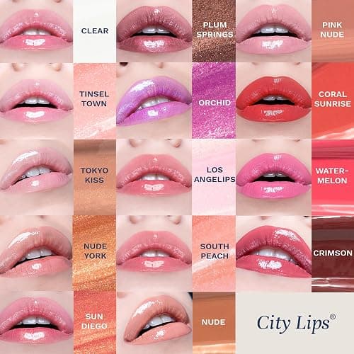 City Beauty City Lips Clear - Plumping Lip Gloss - Hydrate & Volumize - High Shine Lip Plumper - Hyaluronic Acid & Peptides Visibly Smooth Lip Wrinkles - Cruelty-Free thumbnail 7