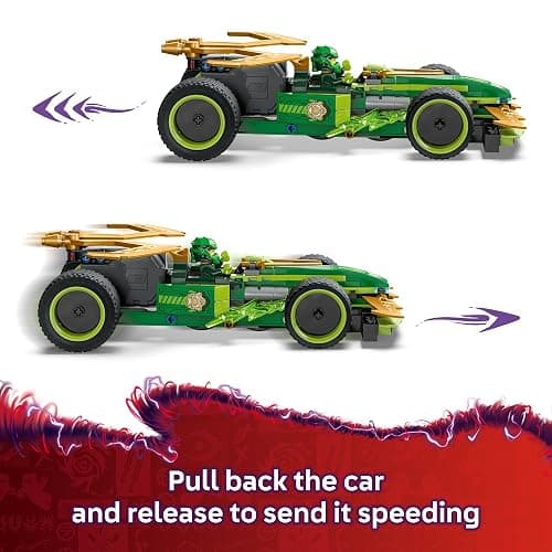 LEGO NINJAGO Lloyd's Pull-Back Race Car Toy - Building Toy for Pretend Play for Boys and Girls, Ages 7+ - Toy Car for Kids with 2 Minifigures - Gift Idea for Birthdays - 71828 thumbnail 4